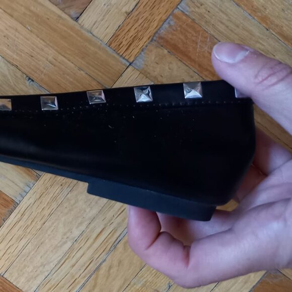 Christian Siriano flat studded black ballerinas shoes, size 7.5 - Picture 9 of 12